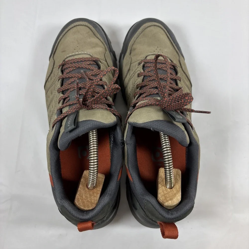 Oboz Sypes Mens 9.5 Low Top Brown Leather B-Dry Trail Hiking Shoes Waterproof